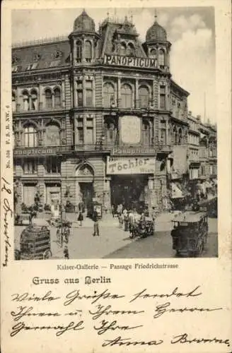 Ak Berlin Charlottenburg, Das Panopticum in  Kaiser-Gallerie - Passage Friedrichstrasse.