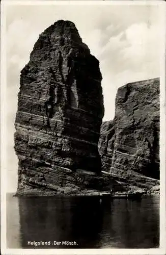 Ak Nordseeinsel Helgoland, Helgoland. Der Mönch.