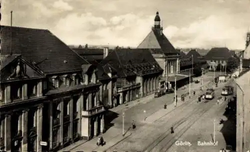Ak Görlitz in der Lausitz, Bahnhof