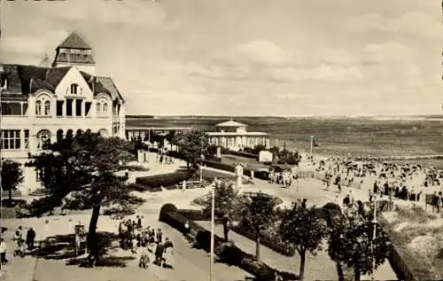 Ak Seebad Binz auf Rügen, Strandpromenade