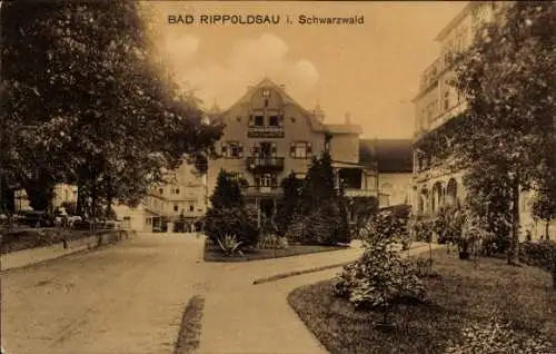 Ak Bad Rippoldsau Schapbach im Schwarzwald, Straßenansicht