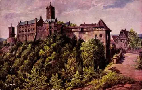 Künstler Ak Lehnert, M., Lutherstadt Eisenach in Thüringen, Wartburg