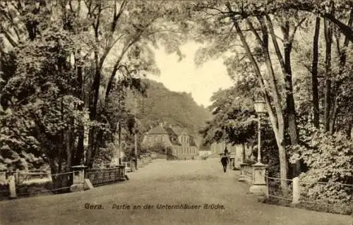 Ak Gera in Thüringen, Untermhäuser Brücke