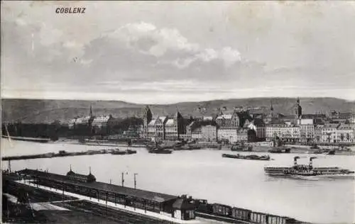 Ak Koblenz am Rhein, Panorama