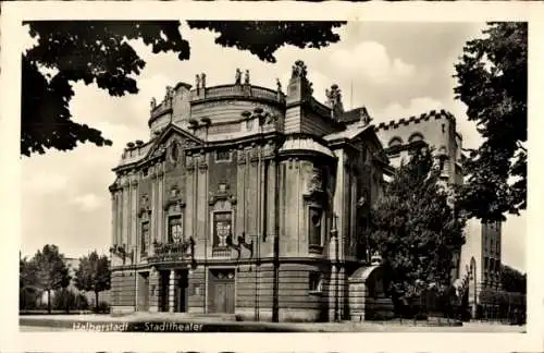 Ak Halberstadt am Harz, Stadttheater