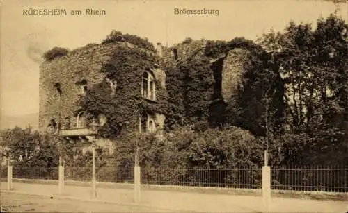 Ak Rüdesheim am Rhein, Brömserburg