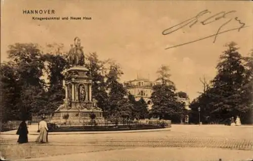 Ak Herrenhausen Hannover in Niedersachsen, Kriegerdenkmal