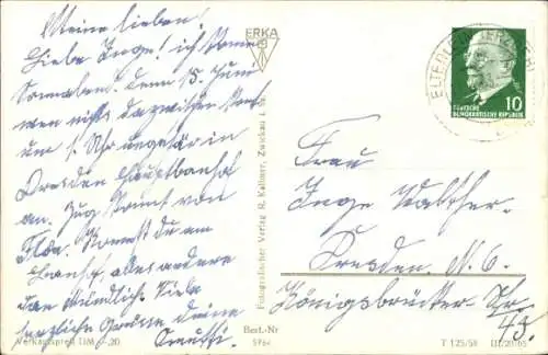 Ak Elterlein im Erzgebirge, Kirche, Ort