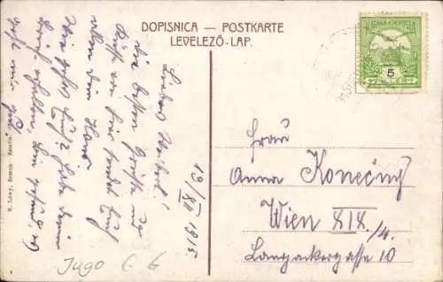 Ak Zemun Semlin Belgrad Beograd Serbien, Totalansicht