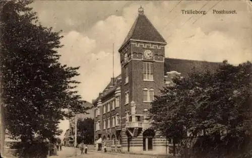 Ak Trelleborg Schweden, Posthuset