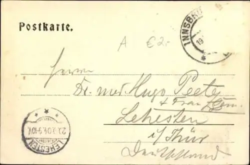 Ak Innsbruck Tirol, Panorama