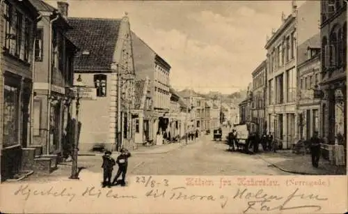 Ak Haderslev Hadersleben Dänemark, Straßenpartie