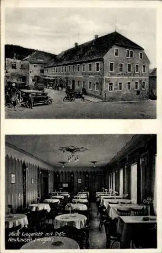 Ak Neuhausen im Erzgebirge, Hotel Erbgericht