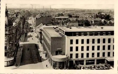 Ak Pardubice Pardubitz Stadt, Geschäft Josef Hybsky, Wilsonova trida