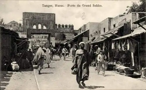 CPA Tanger Maroc, Porte du Grand Sokko