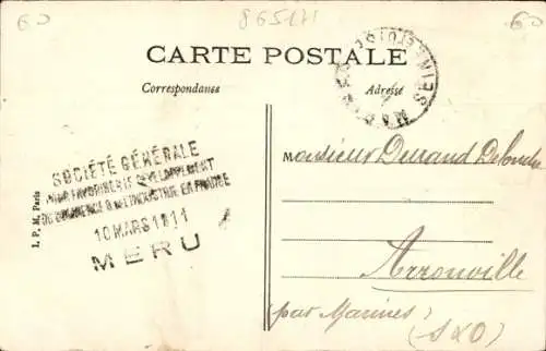 Ak Méru Oise, Société Générale