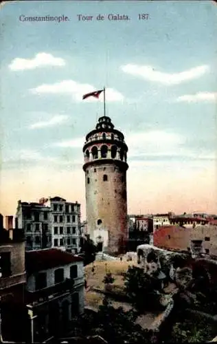 Ak Konstantinopel Istanbul Türkei, Tour de Galata