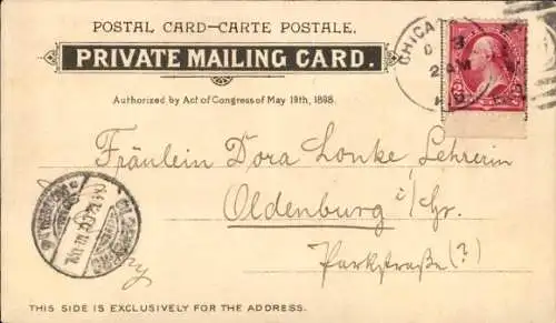 Ak Chicago Illinois USA, Public Library, Delivery Room