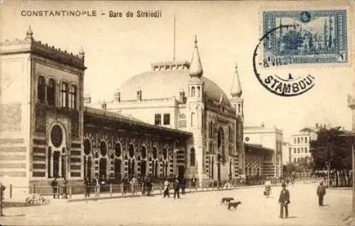 CPA Constantinople Istanbul Turquie, Gare de Sirkiedji