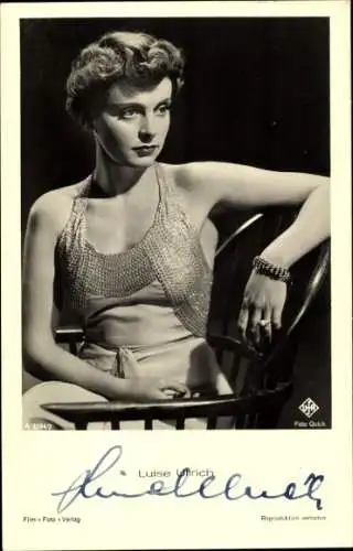 Ak Schauspielerin Luise Ullrich, Portrait, Ufa Film