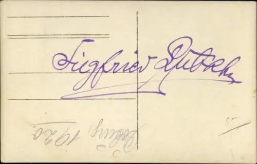 Foto Ak Siegfried Dubak?, Autogramm