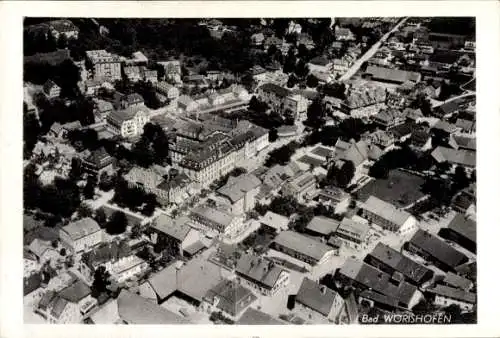 Foto Bad Wörishofen im schwäbischen Kreis Unterallgäu, Fliegeraufnahme