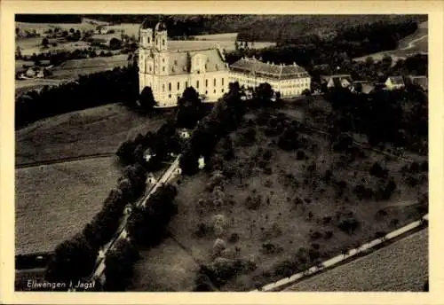 Ak Ellwangen an der Jagst Württemberg, Fliegeraufnahme