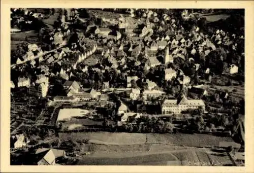 Ak Ellwangen an der Jagst Württemberg, Fliegeraufnahme