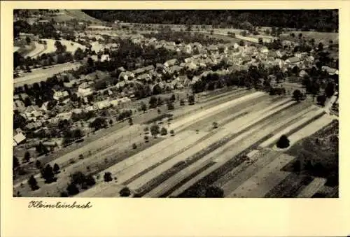 Ak Kleinsteinbach Pfinztal am Kraichgau, Fliegeraufnahme