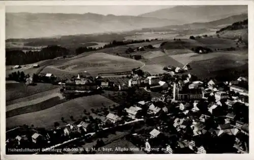 Ak Scheidegg im Allgäu Schwaben, Fliegeraufnahme