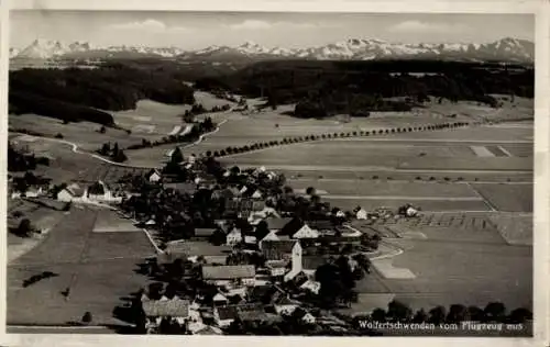 Ak Wolfertschwenden Schwaben, Fliegeraufnahme