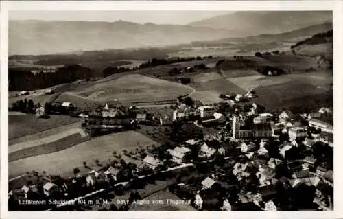 Ak Scheidegg Allgäu, Fliegeraufnahme