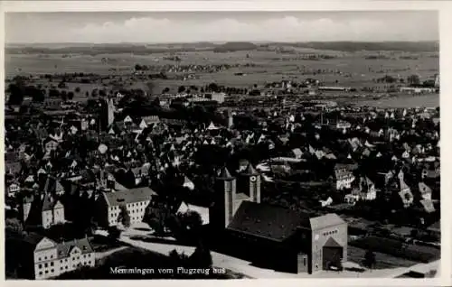 Ak Memmingen in Schwaben, Fliegeraufnahme