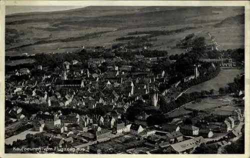 Ak Kaufbeuren an der Wertach in Schwaben, Fliegeraufnahme