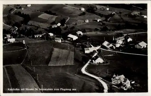 Ak Kalzhofen Oberstaufen im Allgäu, Fliegeraufnahme, Kloster St. Immaculata