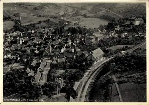 Ak Niederstetten in Baden Württemberg, Fliegeraufnahme