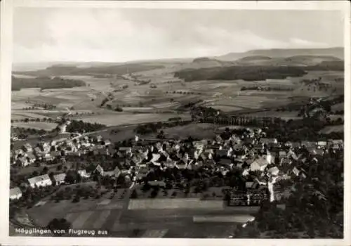 Ak Mögglingen im Ostalbkreis, Fliegeraufnahme