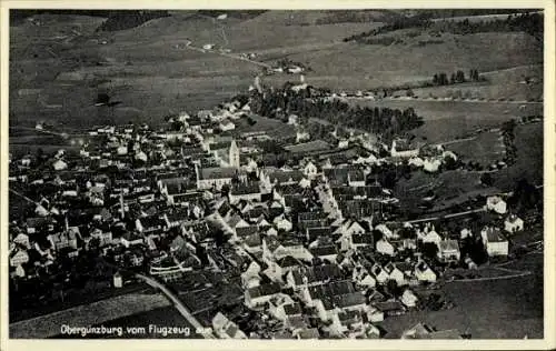 Ak Obergünzburg im Allgäu, Fliegeraufnahme