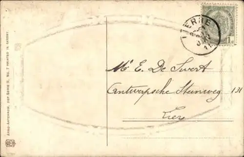 Präge Passepartout Ak Dampfer Deutschland, HAPAG