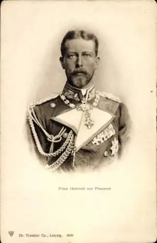 Ak Prinz Heinrich von Preußen, Porträt in Uniform