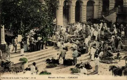 Ak Caracas Venezuela, Mercado de Frutas