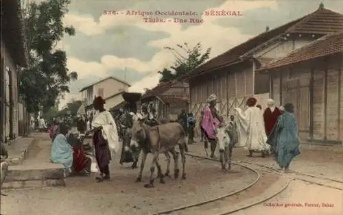 CPA Thiès Sénégal, Une Rue