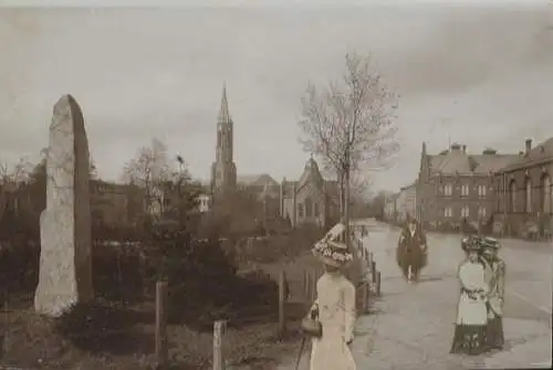 Original Foto Sagan in Schlesien (Woiwodschaft Lebus), Blick zur Gnadenkirche, um 1900