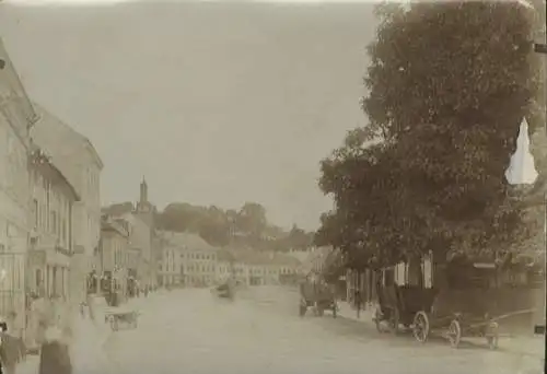 Original Foto Melk an der Donau, Niederösterreich, Straßenpartie, um 1900