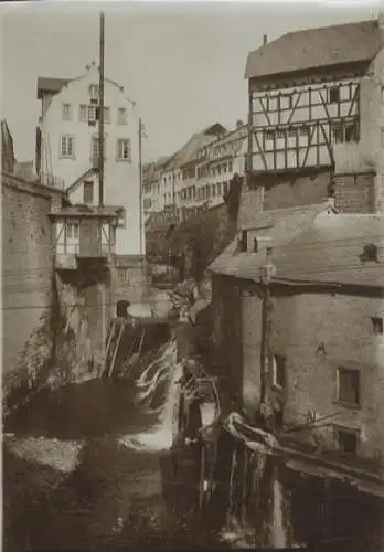 Original Foto Saarburg, Landkreis Trier-Saarburg, Rheinland-Pfalz, am Wasserfall, um 1900