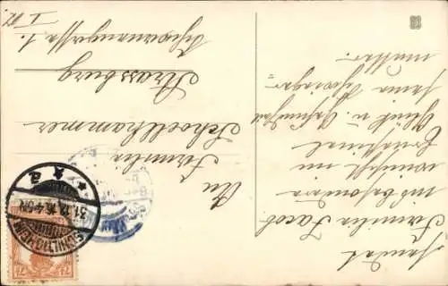 Ak Glückwunsch Neujahr, Fahnen, Wappen