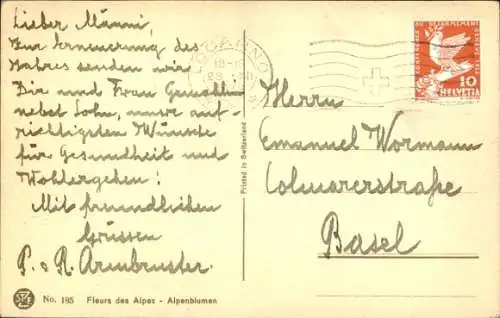 Künstler Ak Blumenstrauß in der Blumenvase