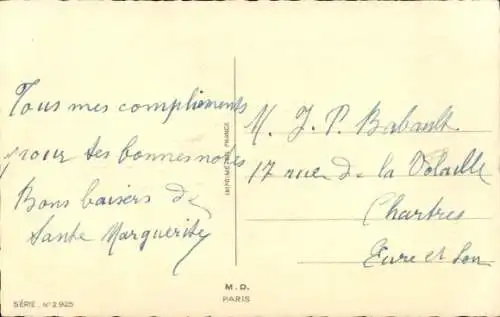 Lied CPA Une Chanson douce, Que me chantait ma Maman...