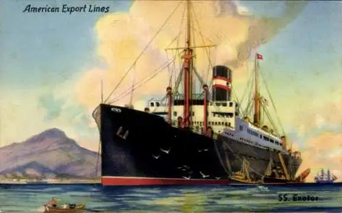 Ak Dampfer S.S. Exeter,  American Export Lines