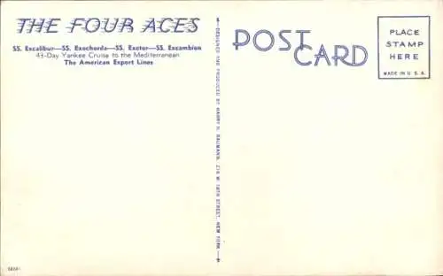 Ak Dampfer S.S. Exeter,  American Export Lines